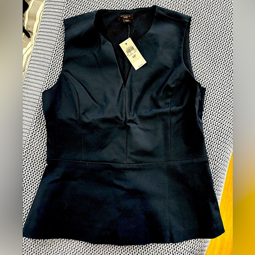 Navy blue work/office top